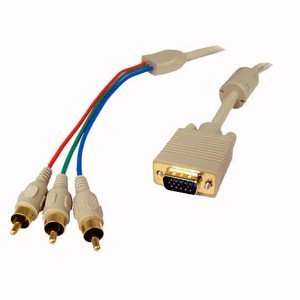  Cables Unlimited VGA to Component Video Cable   HD 15 Male 