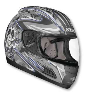 Vega Altura Lock n Load Full Face Motorcycle Street Bike Helmet  