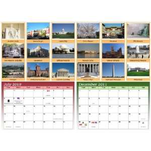 Washington DC Wall Calendar (Jul 2010 to Dec. 2011)(National Holidays 