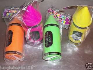 CRAYON BANK toys 4 kids party favors prizes games gifts  