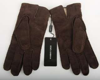  & GABBANA MENS GLOVES. MADE IN ITALY. LUXURIOUS QUALITY CHOCOLATE 