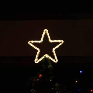 Topper LED Star Christmas Tree Topper Rope Light Display