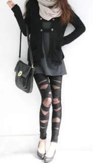 New Lady Slim Woman Lace Punk Clubbing Gothic Legging Pant LL12 Wrap 