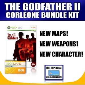 The Godfather II for Xbox 360 with 1600pt card for Corleone Bundle 