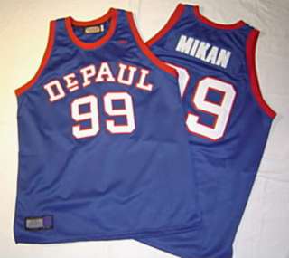 George Mikan #99 Throwback DePaul Blue Demons NCAA Jersey