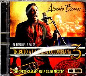 ALBERTO BARROS TRIBUTO A LA SALSA COLOMBIANA 3 CD /DVD  