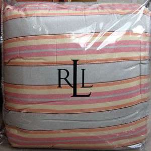 Ralph Lauren RHYS Stripe 4 Pc King Comforter Set 1stQ  