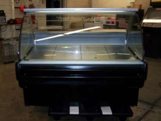   Curved Glass Refrigerated DIsplay Case Merchandiser Parisi 59  