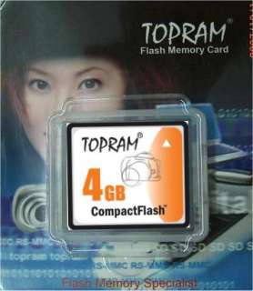 4GB Compact Flash CF Card for CANON EOS REBEL 30D 400D  