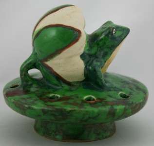 WELLER COPPERTONE FROG/LOTUS BLOSSOM 4.5 x 4.5 FLOWER FROG MINT 