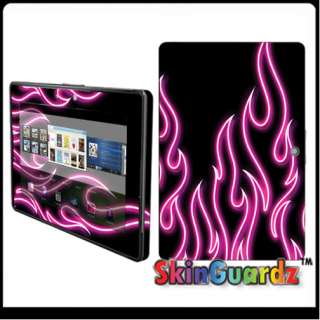   Neon Flames Vinyl Case Decal Skin To Cover BlackBerry Playbook Tablet