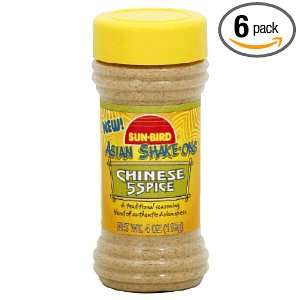 SunBird Chinese 5 Spices Seasoning Mix, 4 Ounce Boxes (Pack of 6 