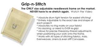 Fully adjustable cross stitch & needlework frame.