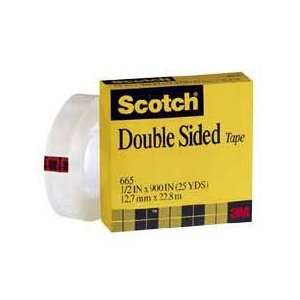  Div. Products   Double sided Tape, 3Core, 3/4x1296, 2/PK, Clear 