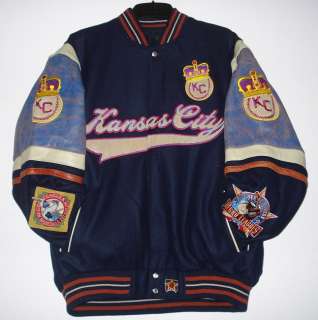   Kansas City Monarchs wool Body & Leather sleeves Jacket XXXXL  
