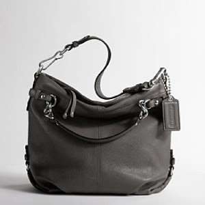  Authentic Coach Soft Pebbled Leather Brooke Hobo Handbag 