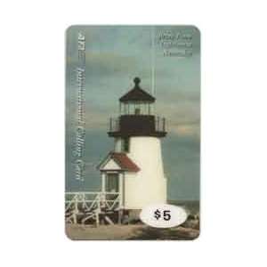 Collectible Phone Card $5. Brant Point Lighthouse (Nantucket) (Exp 04 