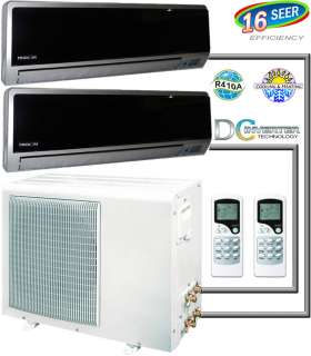  Air Conditioner, Dual Zone Mini Split AC Heat Pump Heater Dehumidifier