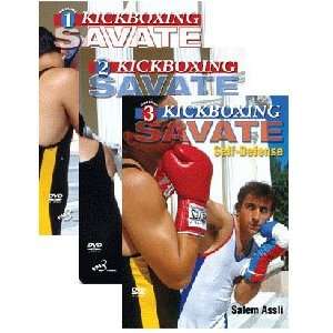  Kickboxing Savate 3 DVD Set by Salem Assli Sports 