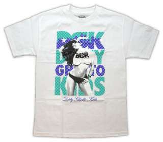 DGK Skateboards VANESSA VEASLEY CITY Shirt LARGE White  