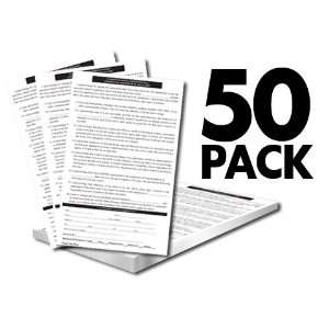  50 Pack Tattoo Consent Forms 