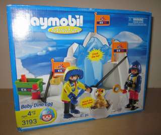 Playmobil Adventure # 3193 Baby Dino Egg Ice Hatch New Factory Sealed 