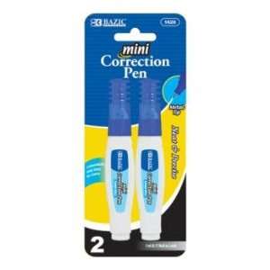  BAZIC 5ml Metal Tip Mini Correction Pen (2/Pack) Case Pack 