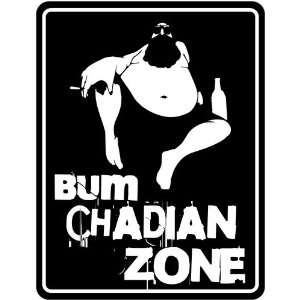    New  Bum Chadian Zone  Chad Parking Sign Country