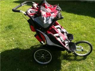 Dreamer Design Ditto Lite Double Jogging Stroller Black & Red up to 