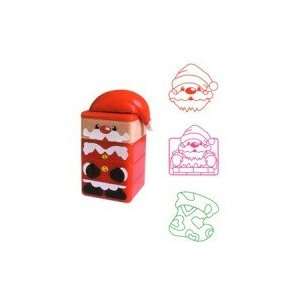  Cute Santa 3 in 1 Stackable Self Inking Stamp Office 