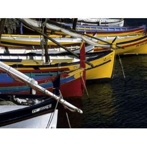 Boats in the Harbor of Collioure, France, Collioure, France, Europe 