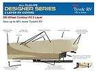 Tan & White Dupont Tyvek Designer Series 5th Wheel Trailer RV Cover 31 