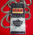 Swisher Sweet Box ICED OUT PAVE STONE WITH SILVER FINISH FRANCO CHAIN