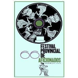 11x 14 Poster. Festival provincial de aficionados poster. Decor with 