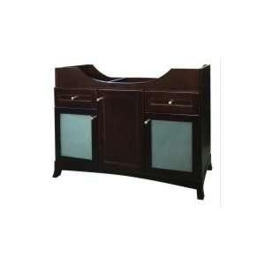 Ronbow 47 Adara Single Bowl Vanity Cabinet With Frosted Glass Doors 