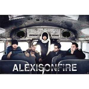  ALEX IS ON FIRE POSTER Alexisonfire Bus Group Shot