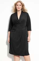 Suzi Chin for Maggy Boutique Faux Wrap Jersey Dress (Plus) Was $118 