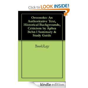   Aphra Behn l Summary & Study Guide BookRags  Kindle Store