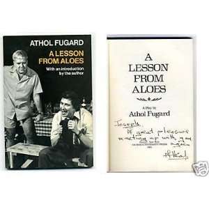 Athol Fugard A Lesson From Aloes Signed Autograph Book   Sports 