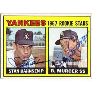  Stan Bahnsen & Bobby Murcer New York Yankees Rookie Stars 