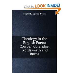   , Coleridge, Wordsworth and Burns Stopford Augustus Brooke Books