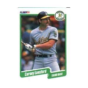  1990 Fleer #14 Carney Lansford