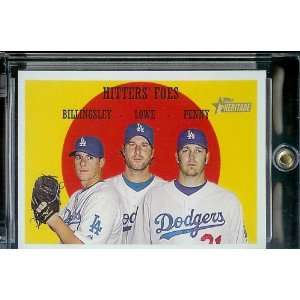 2008 Topps Heritage # 262 Chad Billingsley / Derek Lowe / Brad Penny 