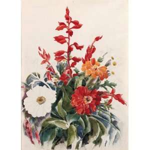 FRAMED oil paintings   Charles Demuth   24 x 34 inches   Zinnias and 