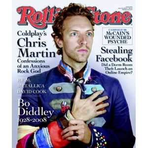 Rolling Stone Cover of Chris Martin of Coldplay by Nadav Kander . Art 