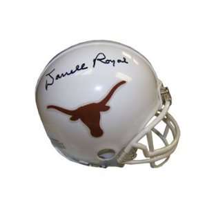 Darrell Royal Autographed Mini Helmet  Texas Longhorns  