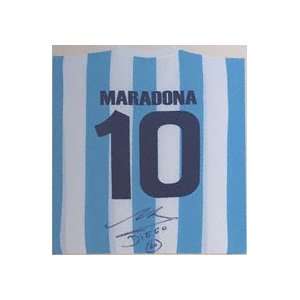 Diego Maradona Argentina Autographed #10 Jersey