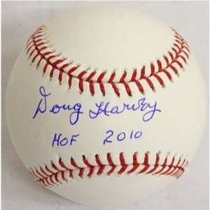 Doug Harvey Autographed/Hand Signed Official MLB Baseball w/HOF 2010 