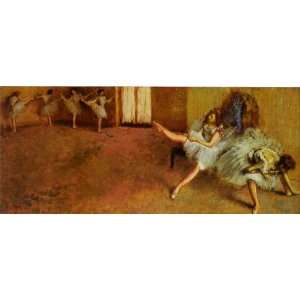 FRAMED oil paintings   Edgar Degas   24 x 10 inches   Before the 