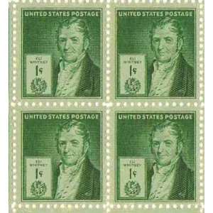 Eli Whitney Set of 4 x 1 Cent US Postage Stamps NEW Scot 889